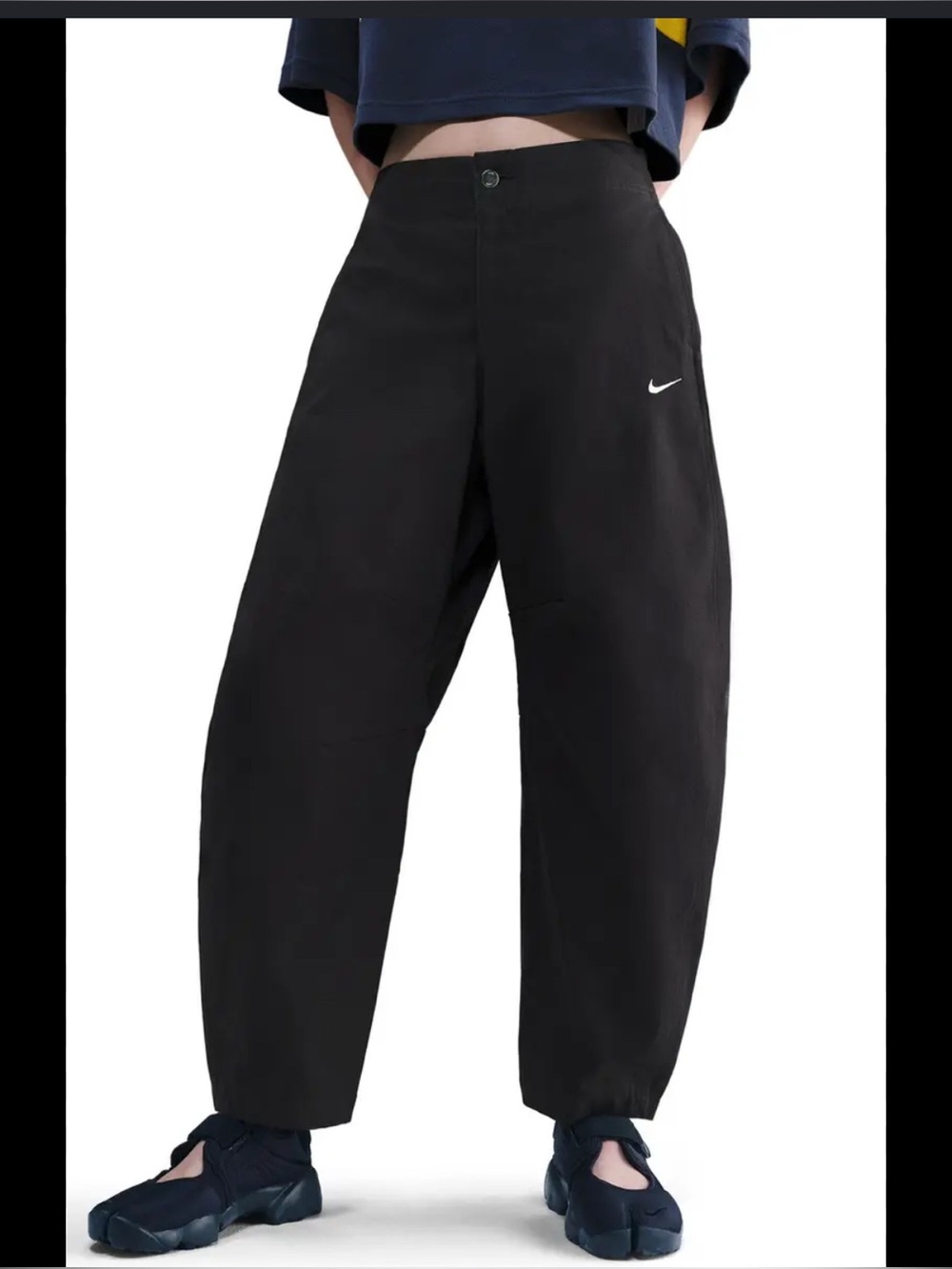 Nike Sportswear street barrel Leg Pants In Black Sz MEDIUM NWT